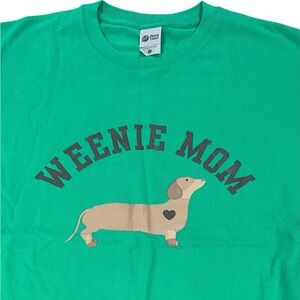 NEW Green 'Weenie Mom' Cotton Tee